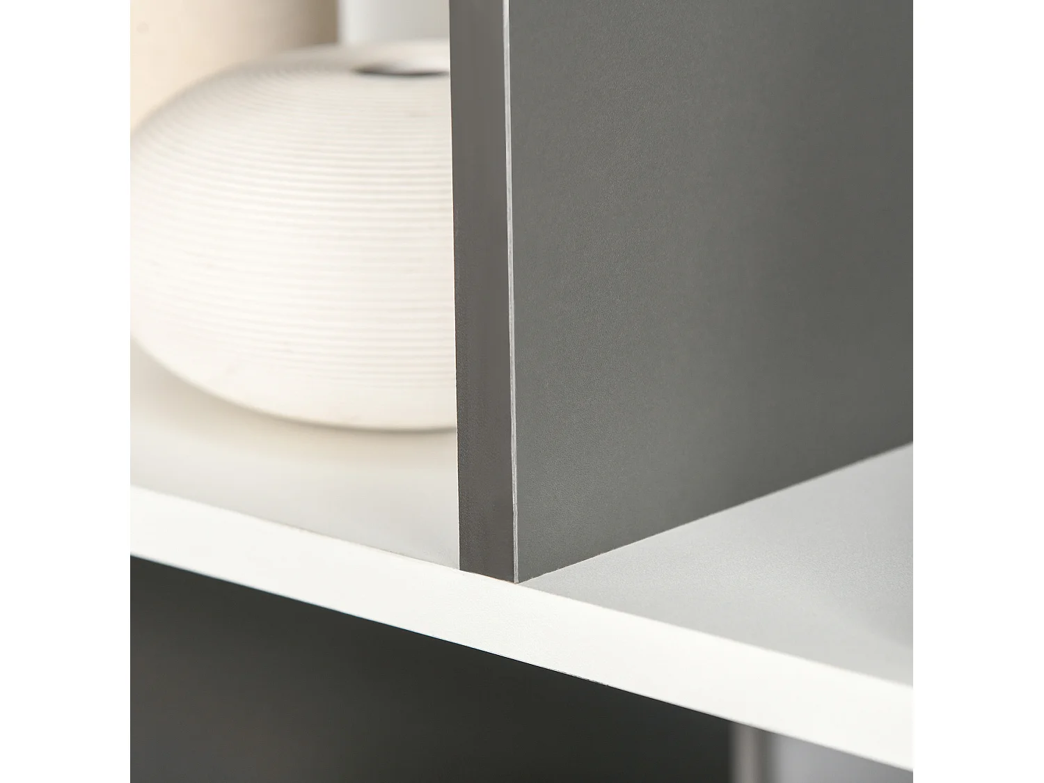 Libreria moderna in legno con 6 ripiani per casa e ufficio