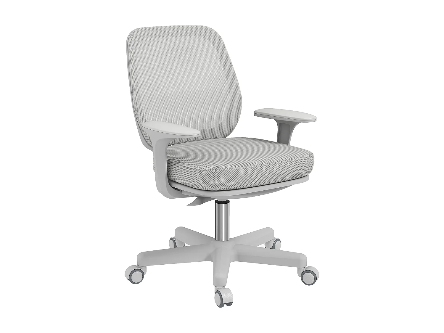 Sedia da ufficio ergonomica ad altezza regolabile grigia