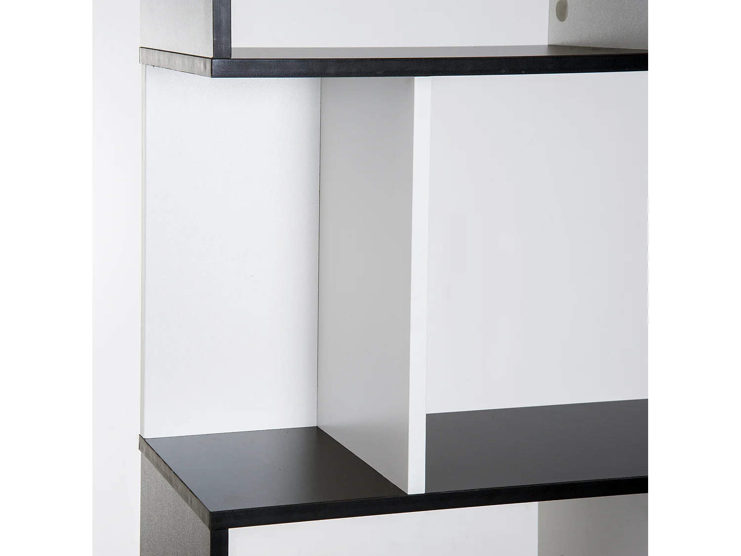 Libreria moderna a 5 livelli e 8 ripiani aperti in truciolato