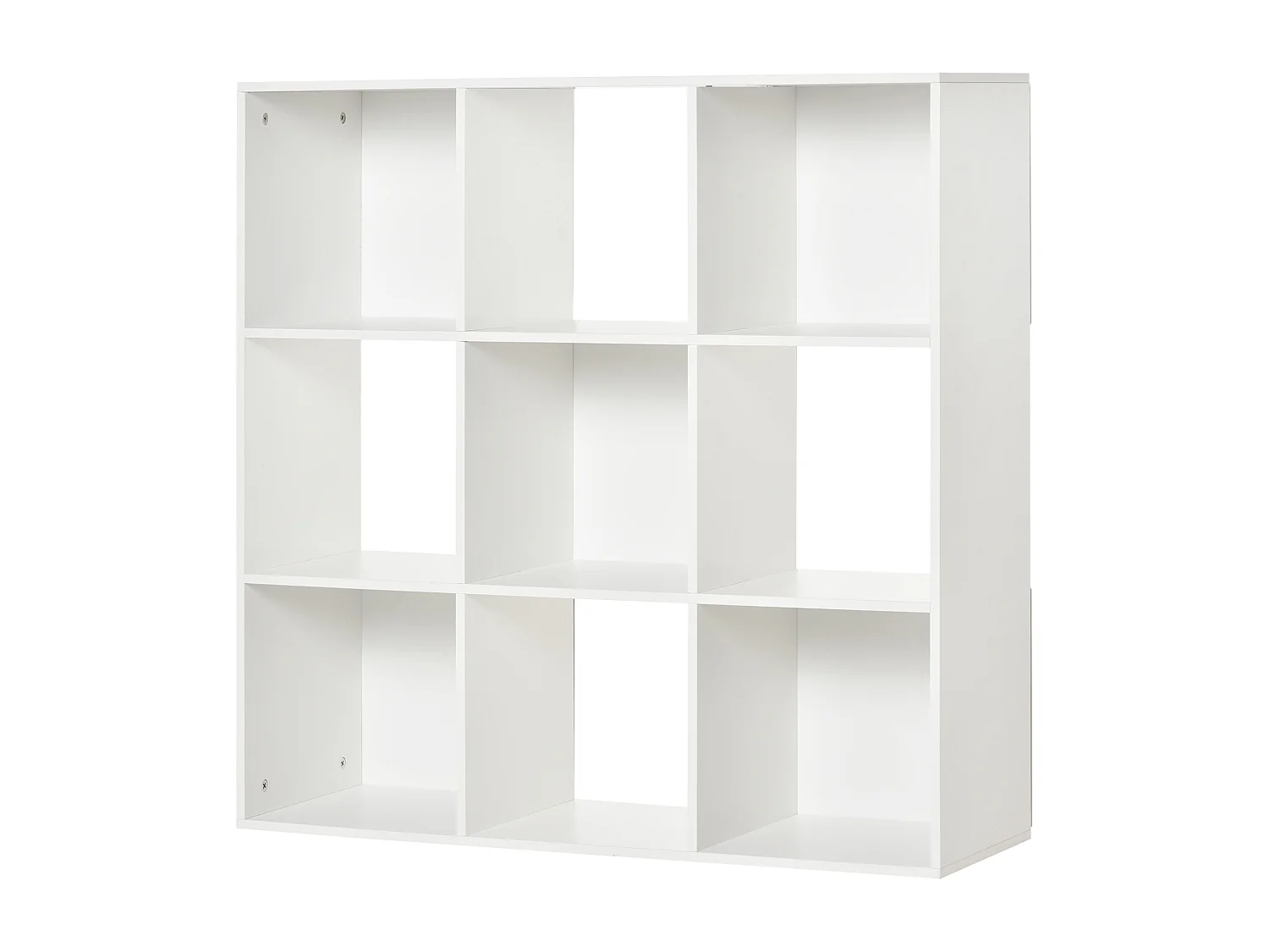 Scaffale libreria a muro con ante a 3 ripiani in legno e metallo nero