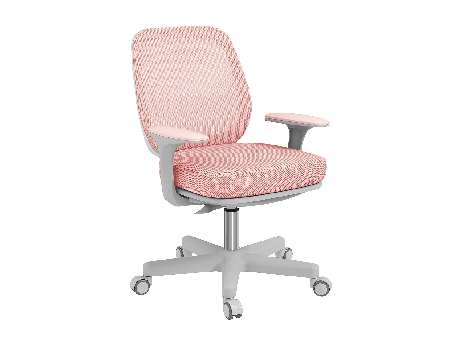 Sedia da ufficio ergonomica ad altezza regolabile rosa