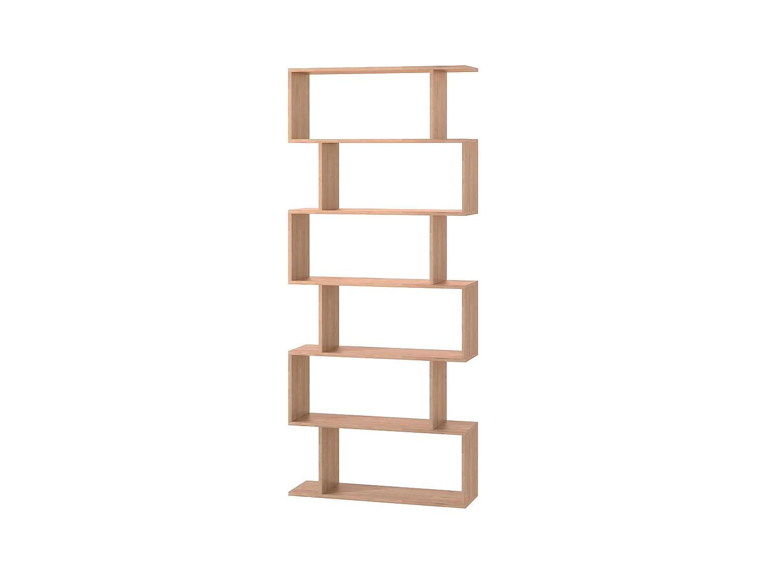 Scaffale libreria a scala 3 mensole e armadietto stile nordico