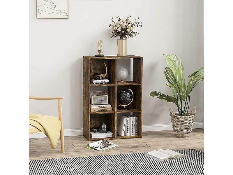 Libreria a 4 ripiani design moderno scaffale metallo bianca