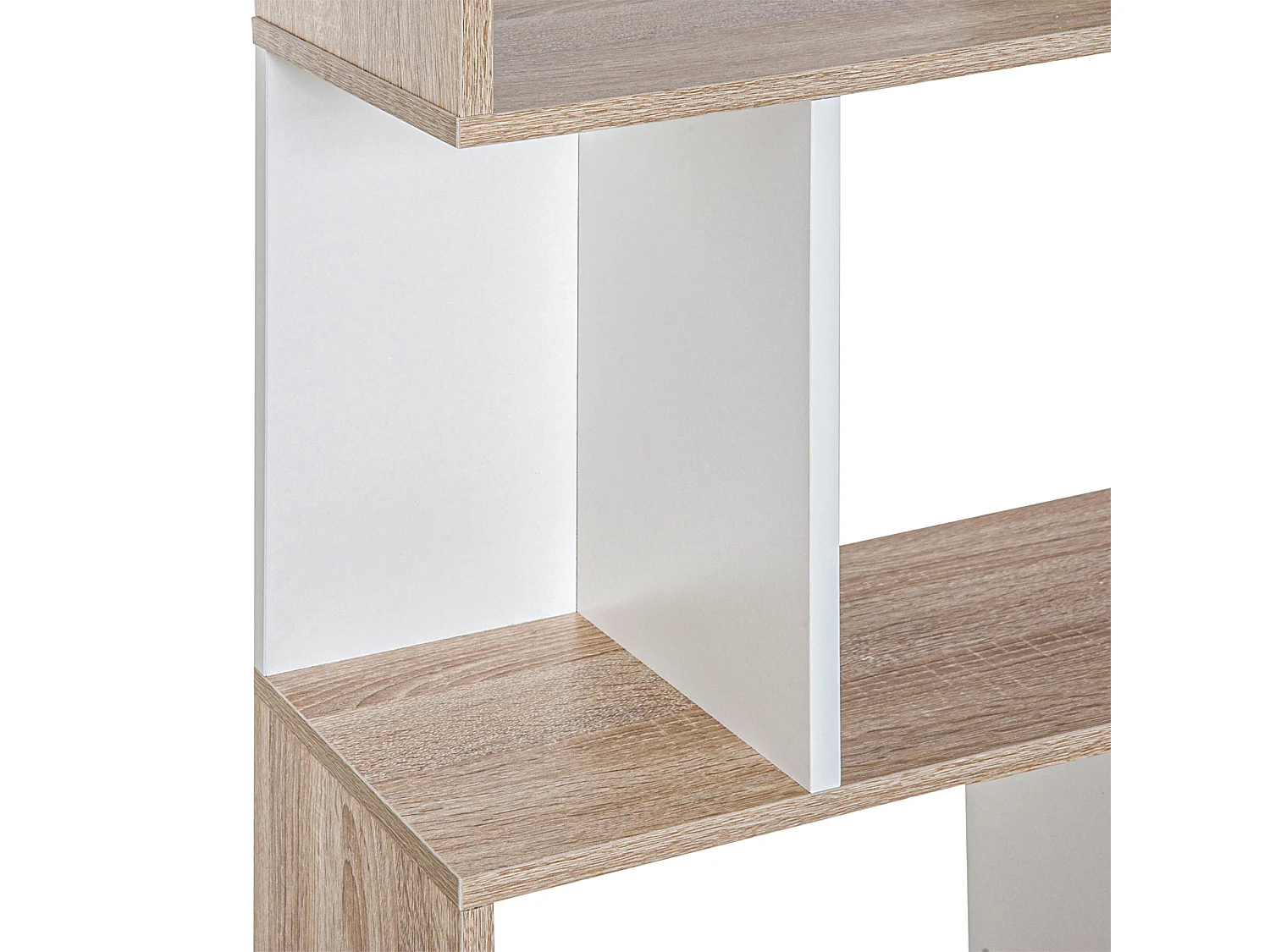 Libreria moderna asimmetrica con 5 ripiani 70x29.5x163 cm marrone