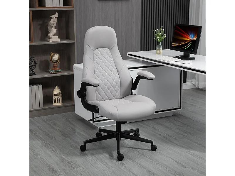 Sedia da ufficio braccioli ribaltabili e altezza regolabile