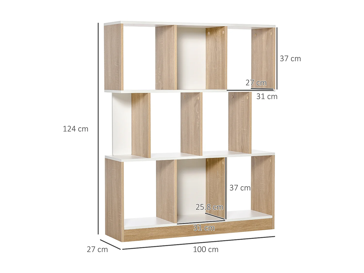 Libreria di design nero