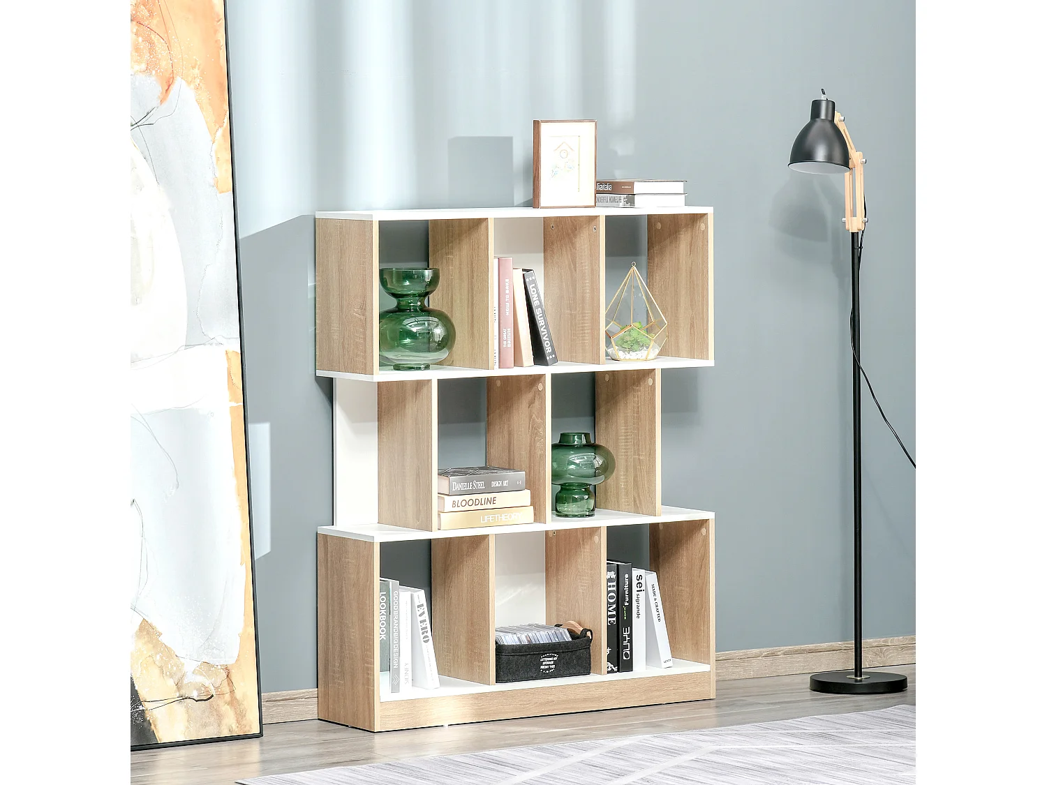 Libreria di design nero