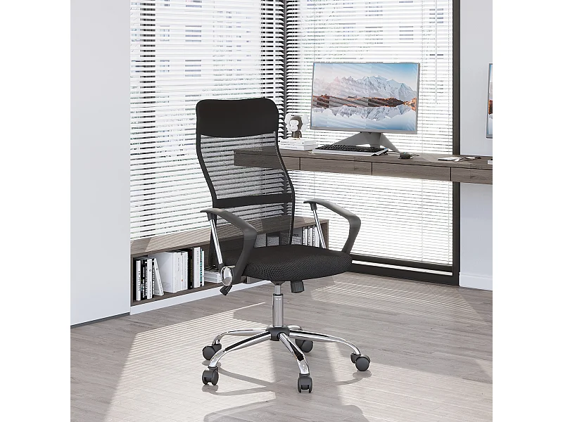 Sedia da ufficio ergonomica girevole con altezza regolabile