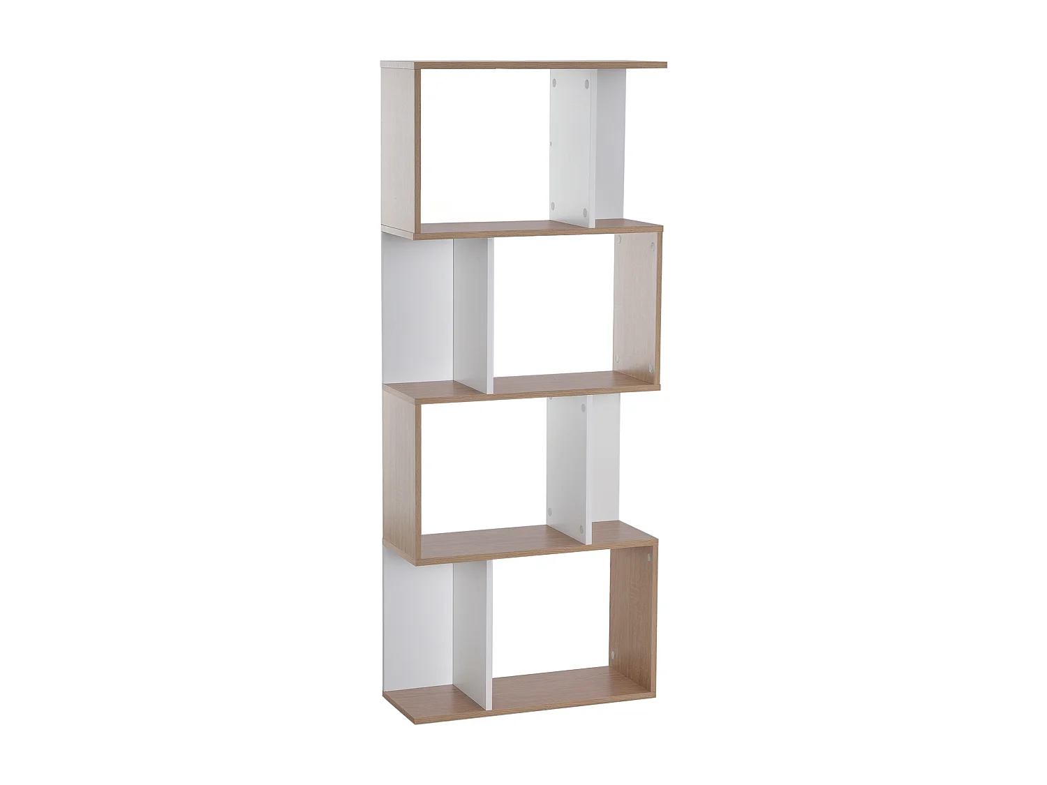Libreria moderna salvaspazio 5 ripiani in legno 33x28x161cm