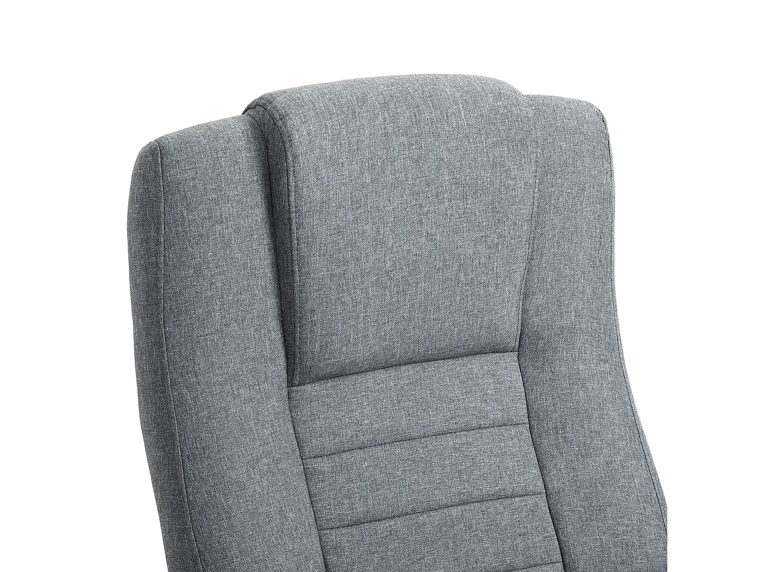 Sedia da ufficio con altezza regolabile in lino grigio