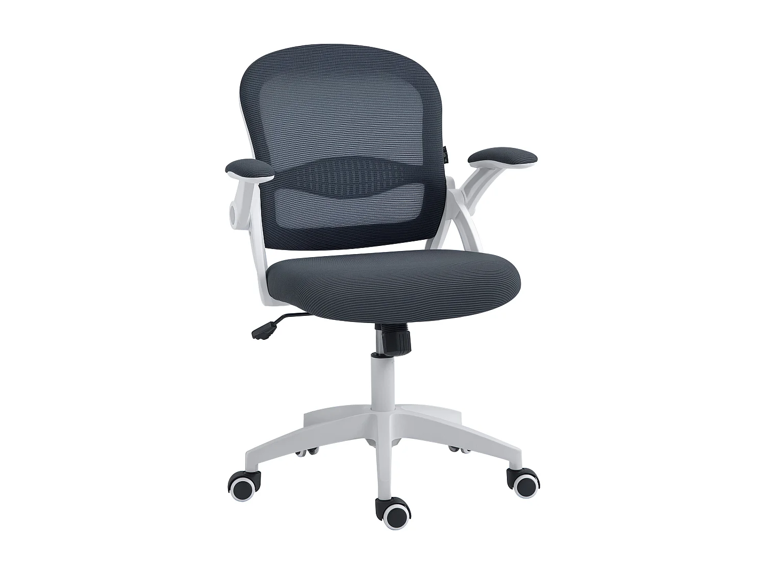 Sedia da ufficio ergonomica con altezza regolabile grigio