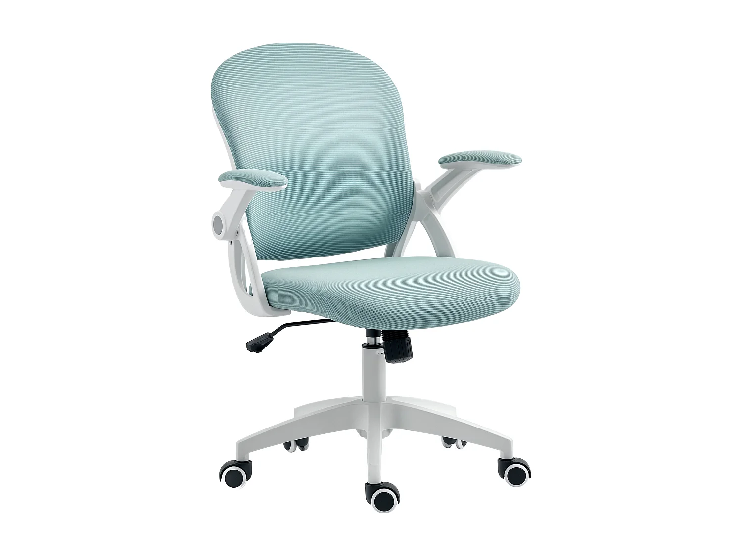 Sedia da ufficio ergonomica con altezza regolabile azzurro