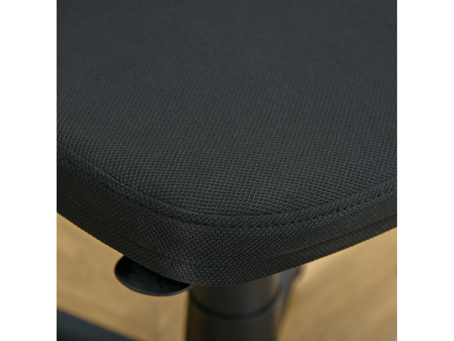 Sedia da ufficio ergonomica senza braccioli regolabile nero