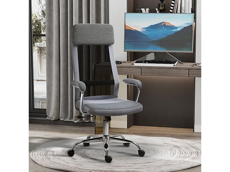 Sedia da ufficio ergonomica girevole con altezza regolabile