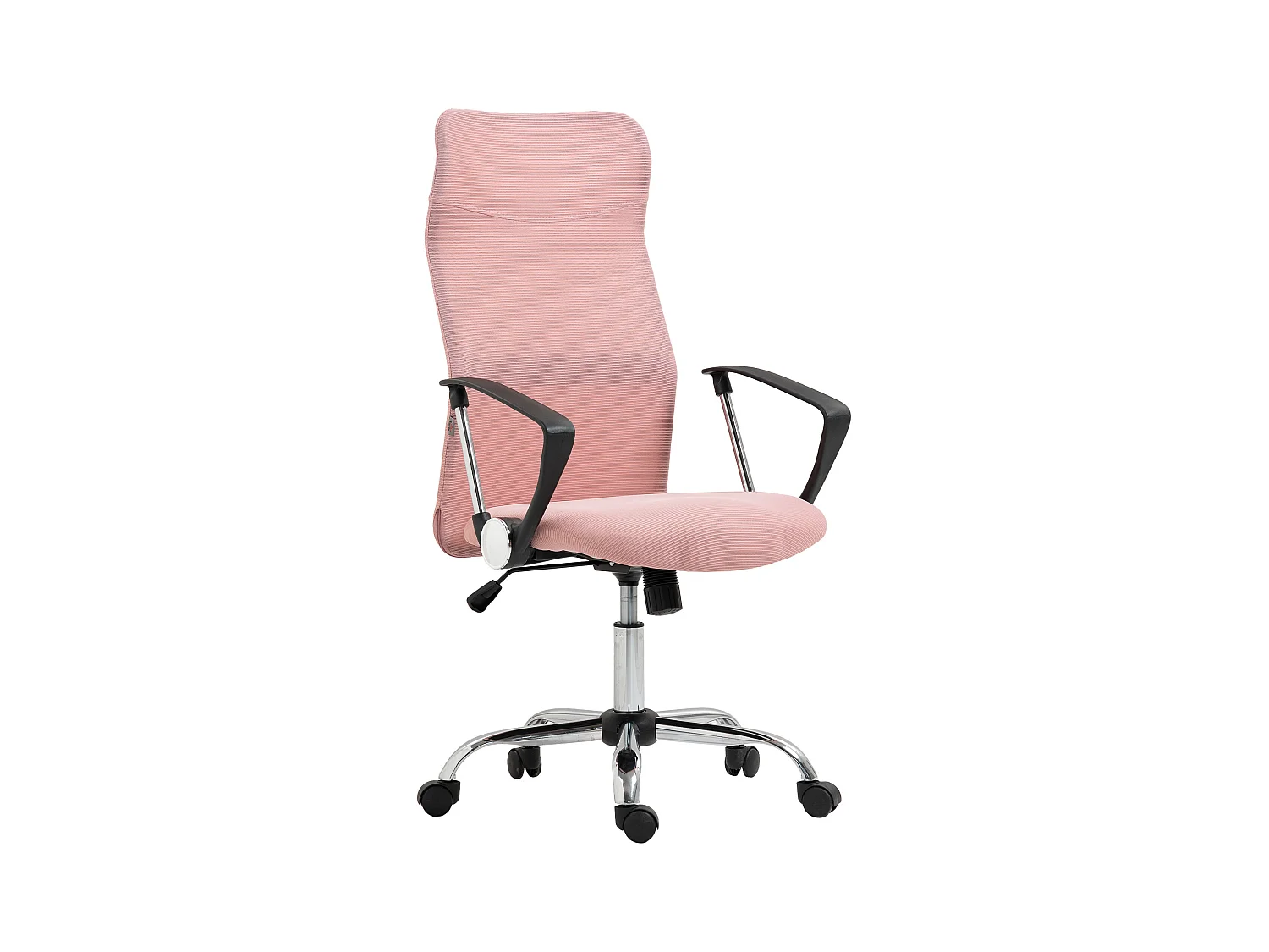 Sedia da ufficio ergonomica regolabile in tessuto a rete rosa