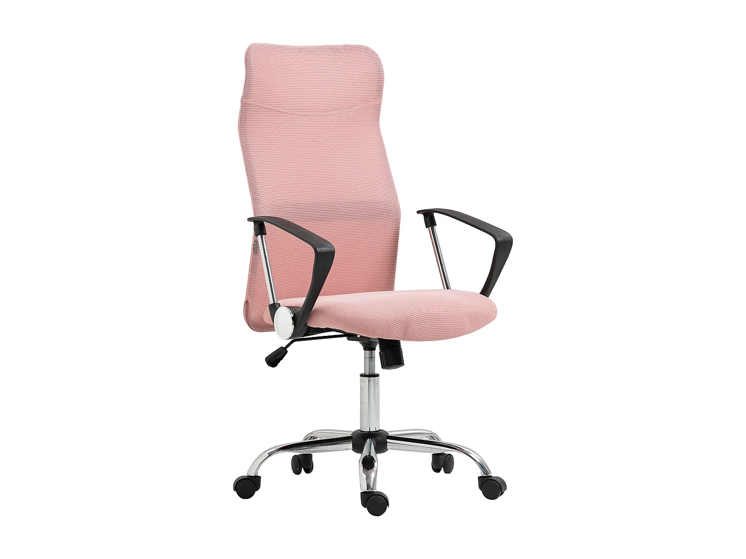Sedia da ufficio ergonomica regolabile in tessuto a rete rosa