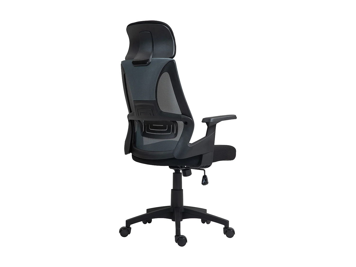 Sedia da ufficio con supporto lombare e altezza regolabile nero