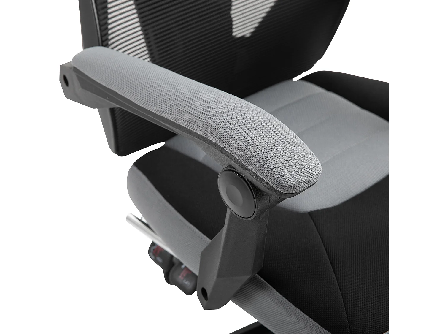 Sedia da ufficio reclinabile con poggiapiedi retrattile grigio