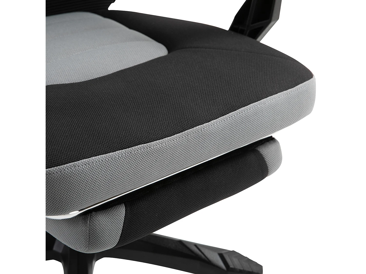 Sedia da ufficio reclinabile con poggiapiedi retrattile grigio