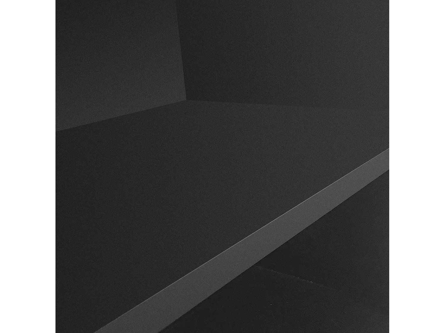 Vestiaire d'entrée avec 3 patères, étagère à chaussures et espace de rangement ouvert - noir