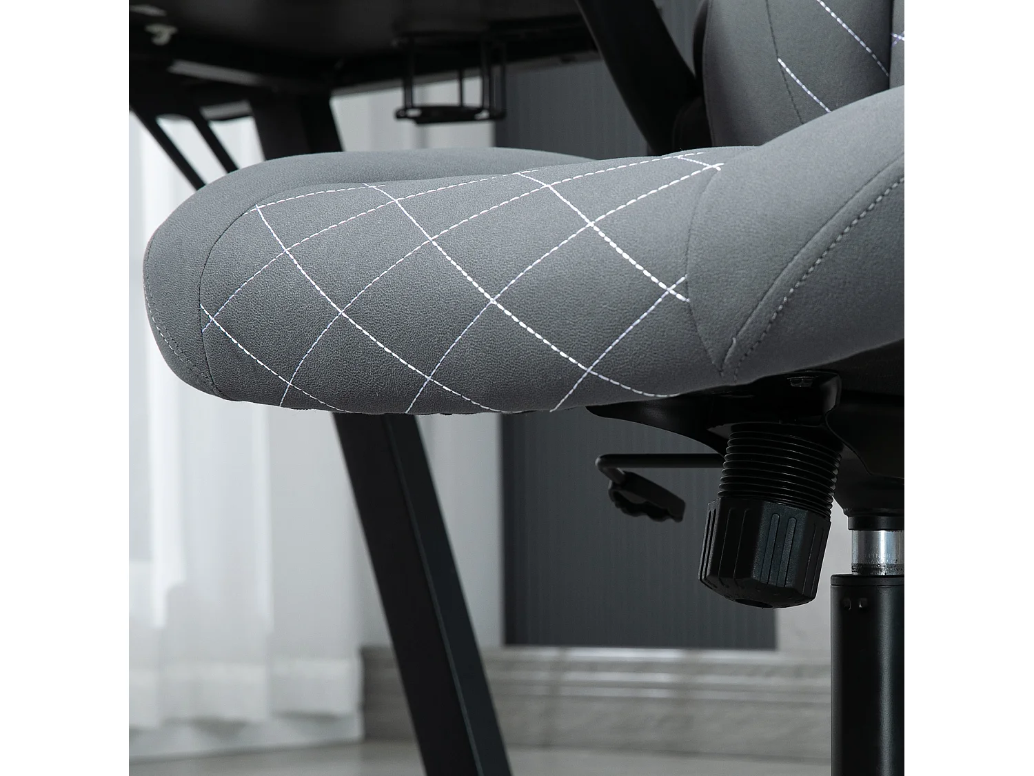 Sedia da ufficio ergonomica reclinabile altezza regolabile grigio