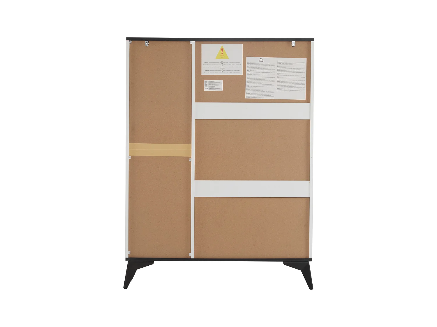 Meuble à chaussures blanc avec 3 abattants, 1 tiroir et 1 porte, style moderne - pour entrée ou salon