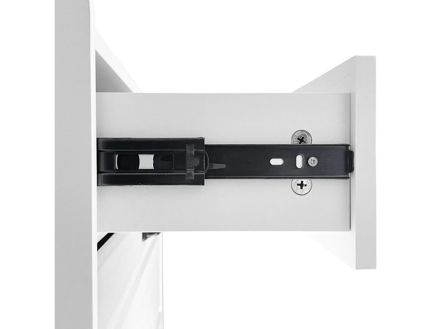 Witte schoenenkast met 3 kleppen en 2 lades, modern design - voor hal of woonkamer