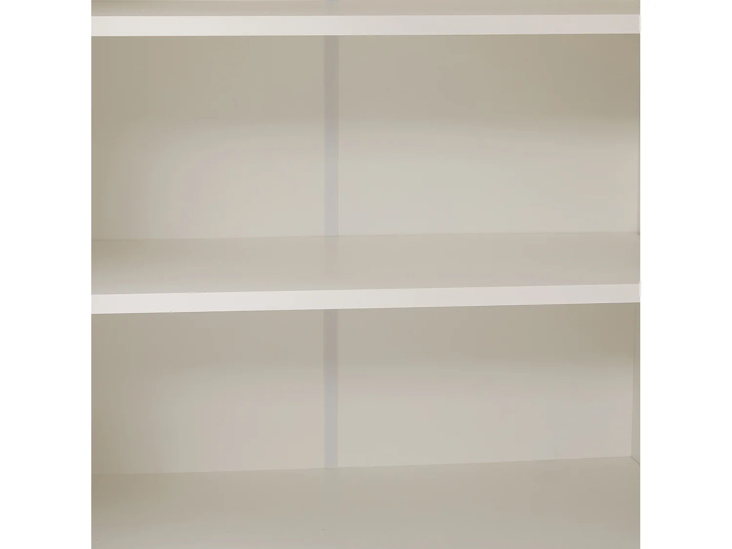 Schuhschrank für den Eingangsbereich mit verstellbaren Einlegeböden, 3 Türen und 1 Schublade, Holzbeine – weiß