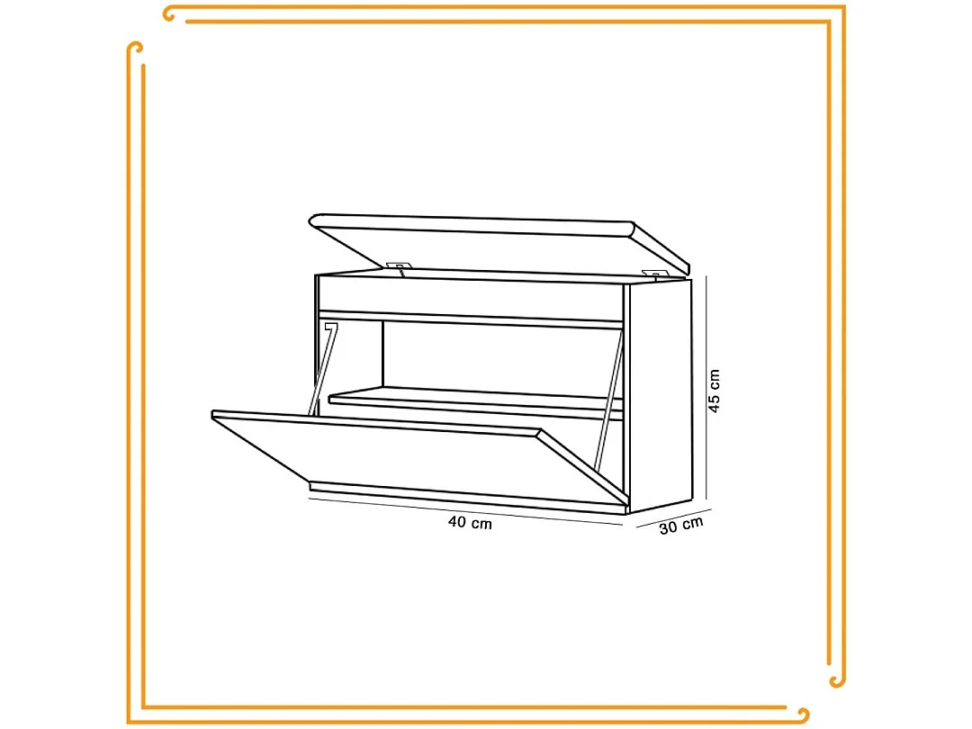 Meuble à chaussures 140 cm avec rangement, assise rembourrée, étagère – Chêne doré