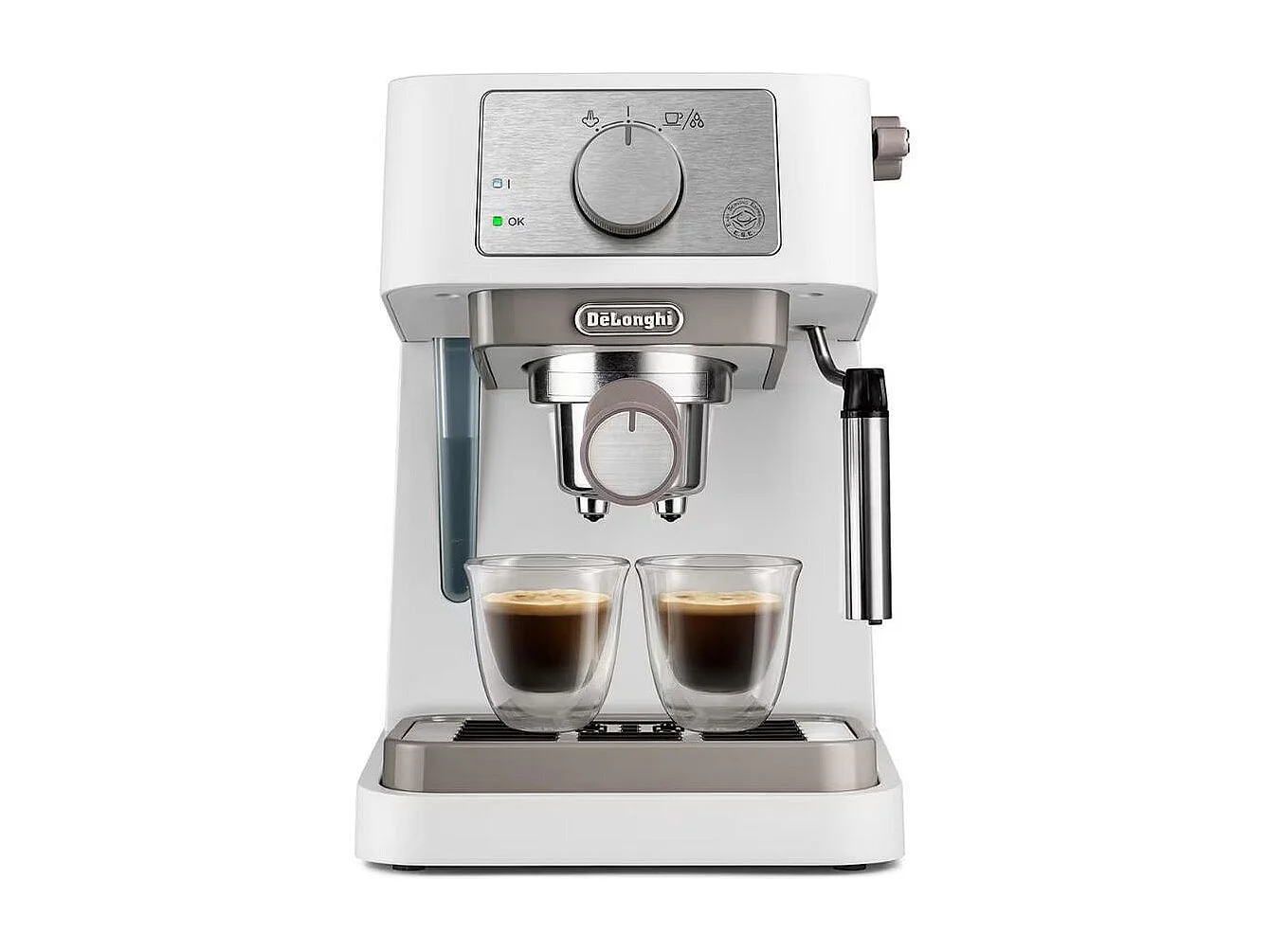 Machine à café manuelle automatique De Longhi EC260.W 1100W 1 L Acier inoxydable