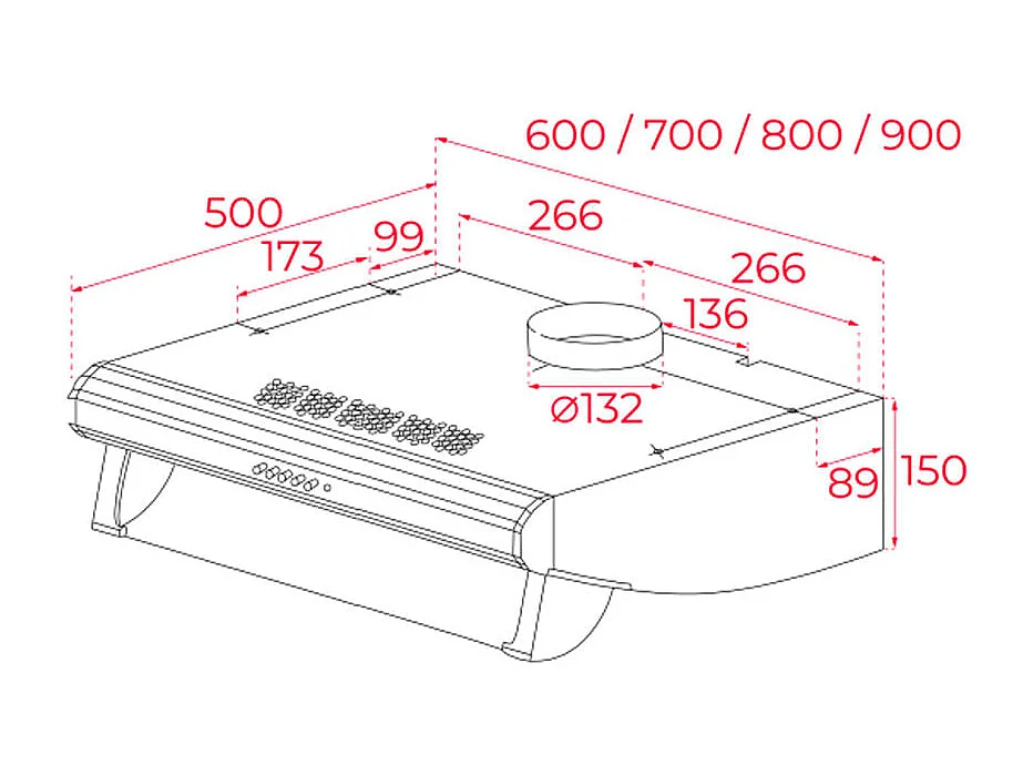 Campana extractora Teka C 6420 353m3/h 2 motores D inox 60 cm