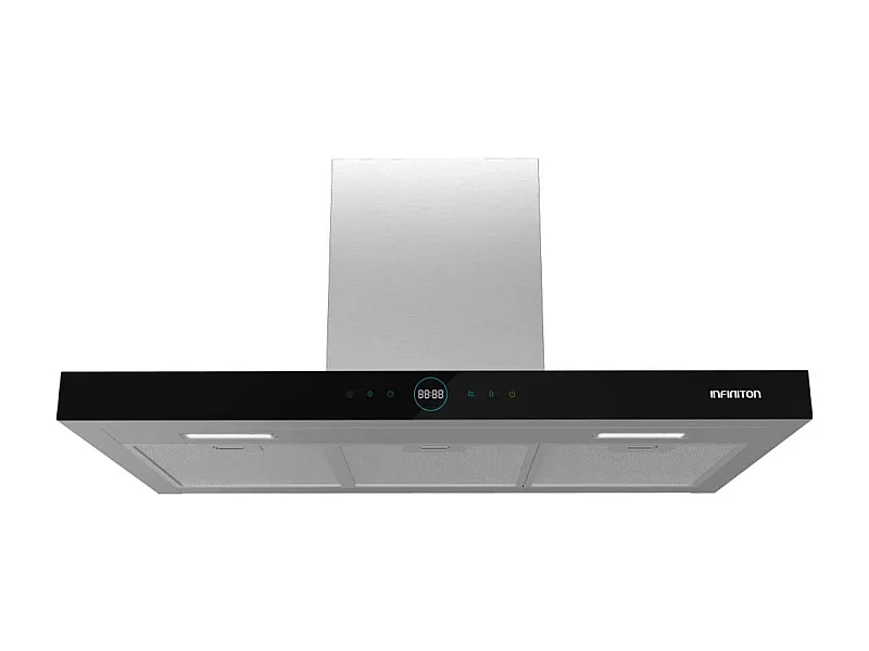 Campana extractora Infiniton CMPT-CLR92S 800m3/h 250W panel táctil y mando a distancia inox