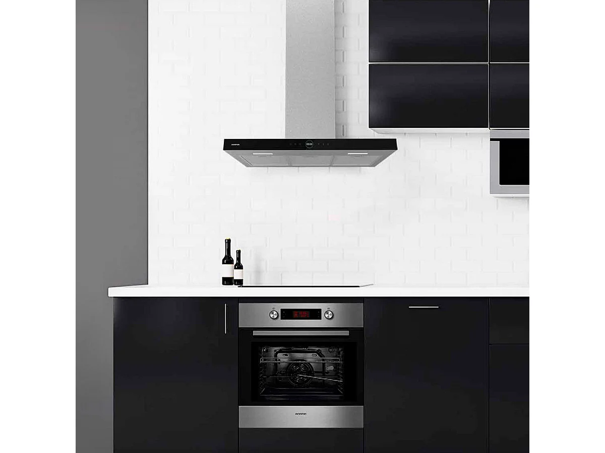 Campana extractora Infiniton CMPT-CLR92S 800m3/h 250W panel táctil y mando a distancia inox
