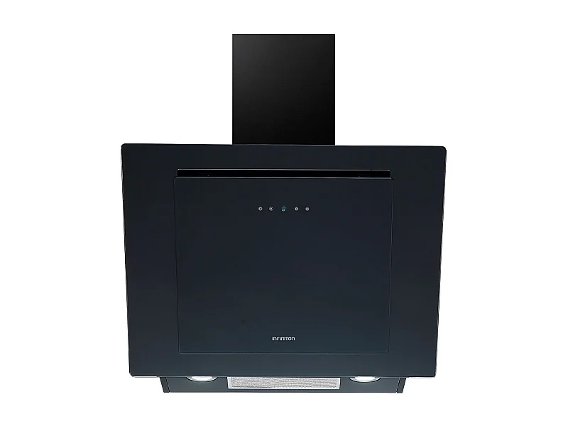 Campana decorativa Infiniton CMPTRAL-N68 145W 720m3/h táctil acabado cristal A+ negro 60 cm