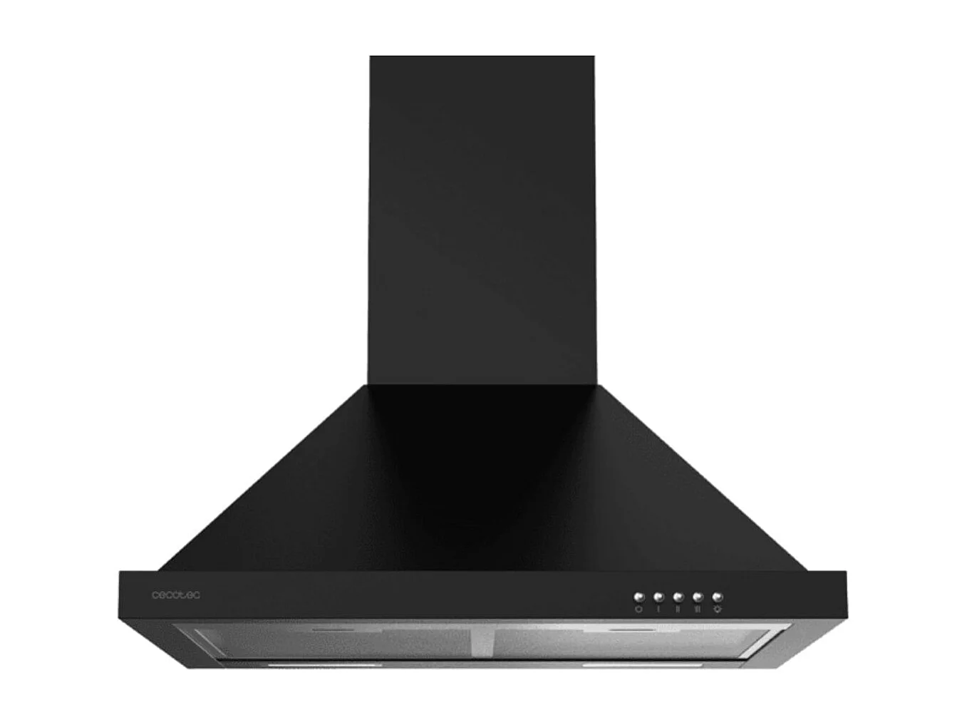 Campana piramidal Cecotec Bolero Flux PM 606500 165W 650 m³/h A negro