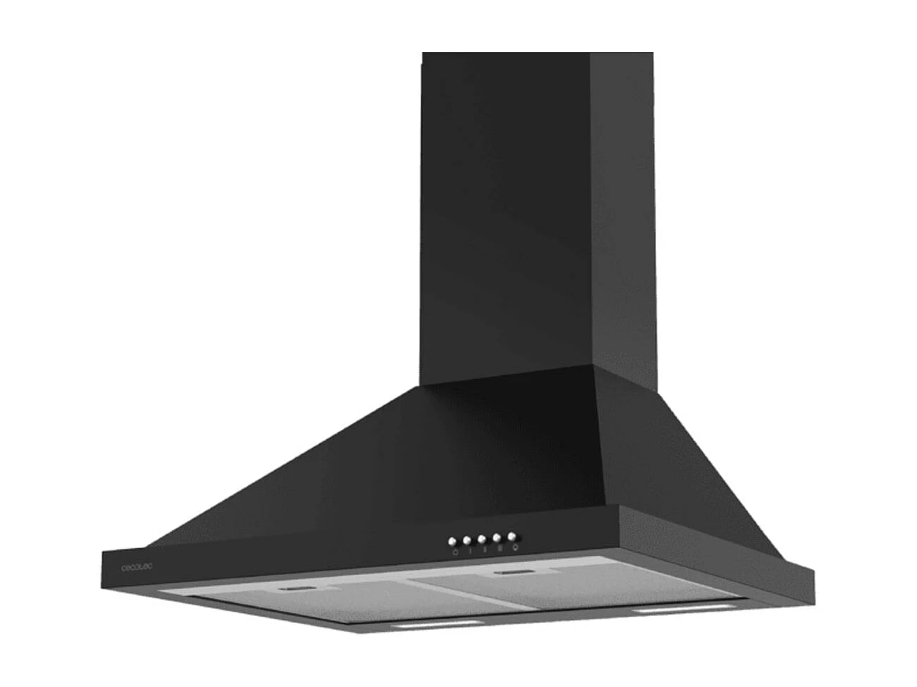 Campana piramidal Cecotec Bolero Flux PM 606500 165W 650 m³/h A negro