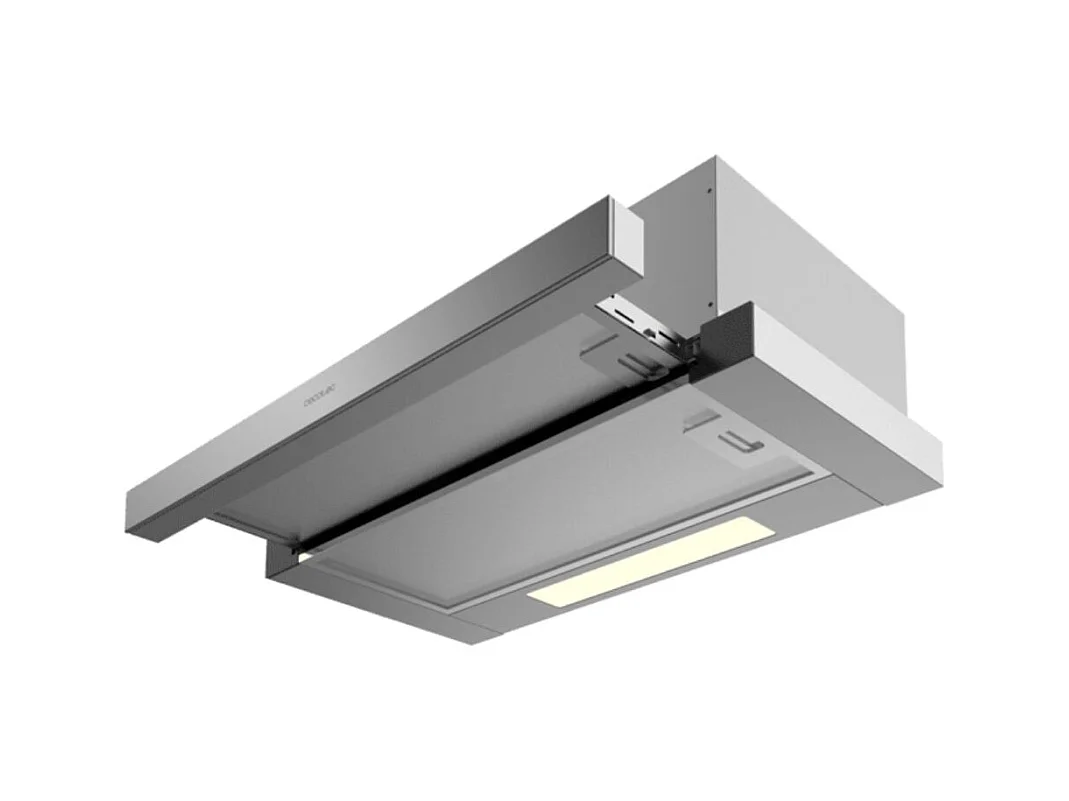 Campana extractora telescópica Cecotec Bolero Flux TLM 606500 165W 650 m3/h 2 potencias A inox 60 cm