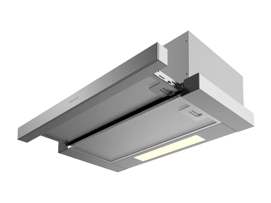 Campana extractora telescópica Cecotec Bolero Flux TLM 606500 165W 650 m3/h 2 potencias A inox 60 cm
