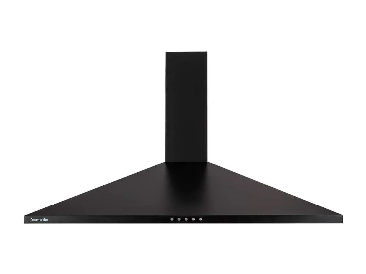Campana piramidal Everest 6090B Universal Blue 120W 450m3/h C negro 90 cm