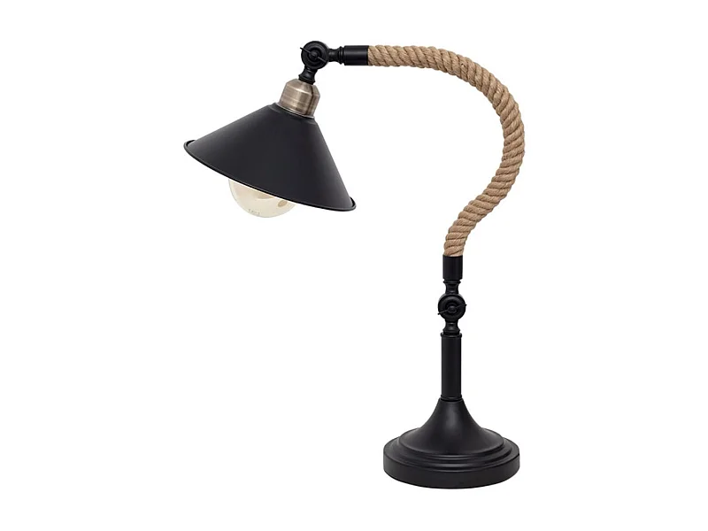 Lámpara de sobremesa Soga Lumit 40W negro 57x22,5x42 cm