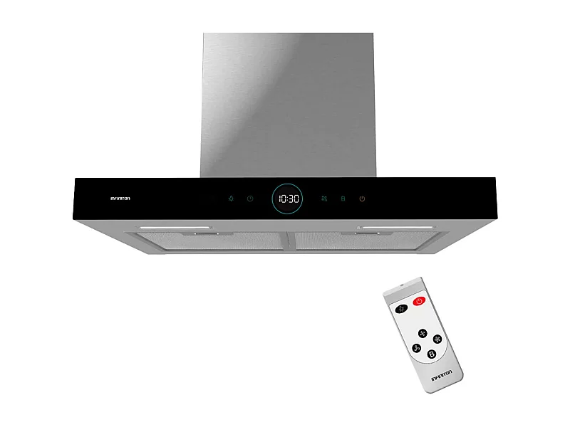 Campana tipo T Infiniton CMPT-CLR60S 250W 800m3/h mando a distancia A inox 60 cm