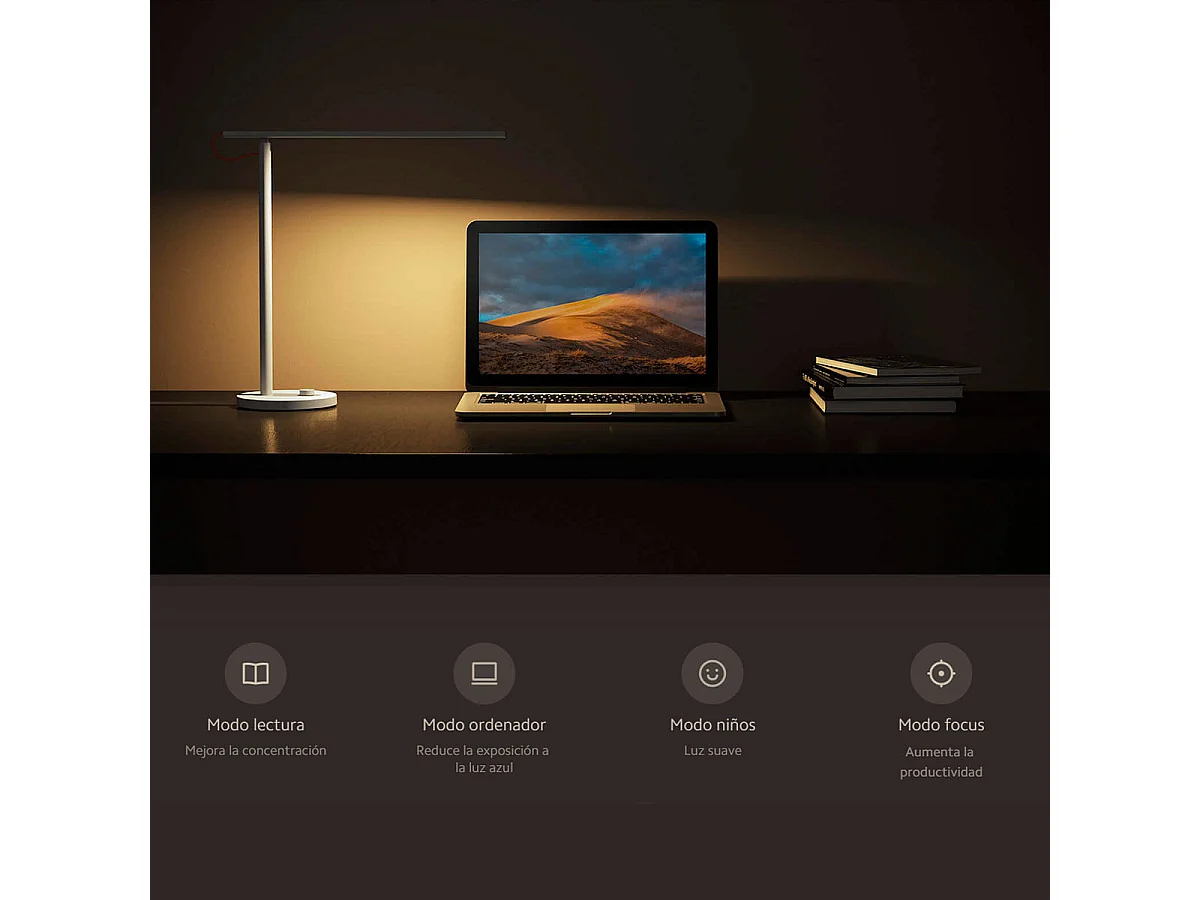 Lámpara inteligente Xiaomi Mi LED Desk Lamp 1S 6W control por voz blanco