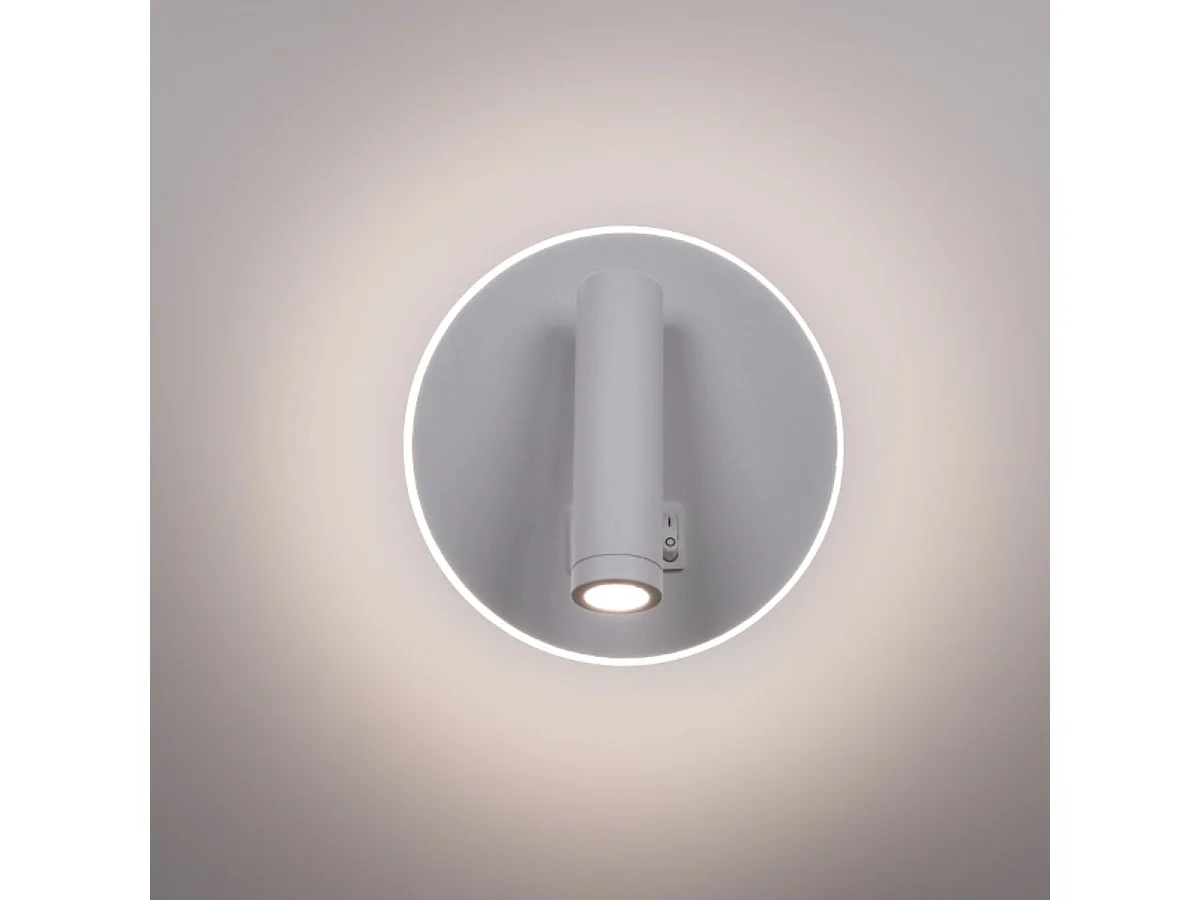 Aplique Mondrian Lumit 11W luz LED 657lm blanco Ø14 cm