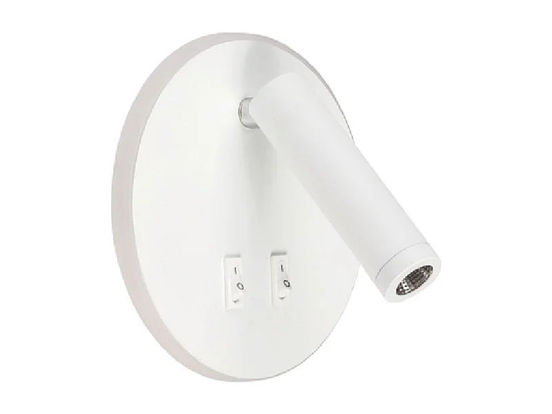 Aplique Mondrian Lumit 11W luz LED 657lm blanco Ø14 cm