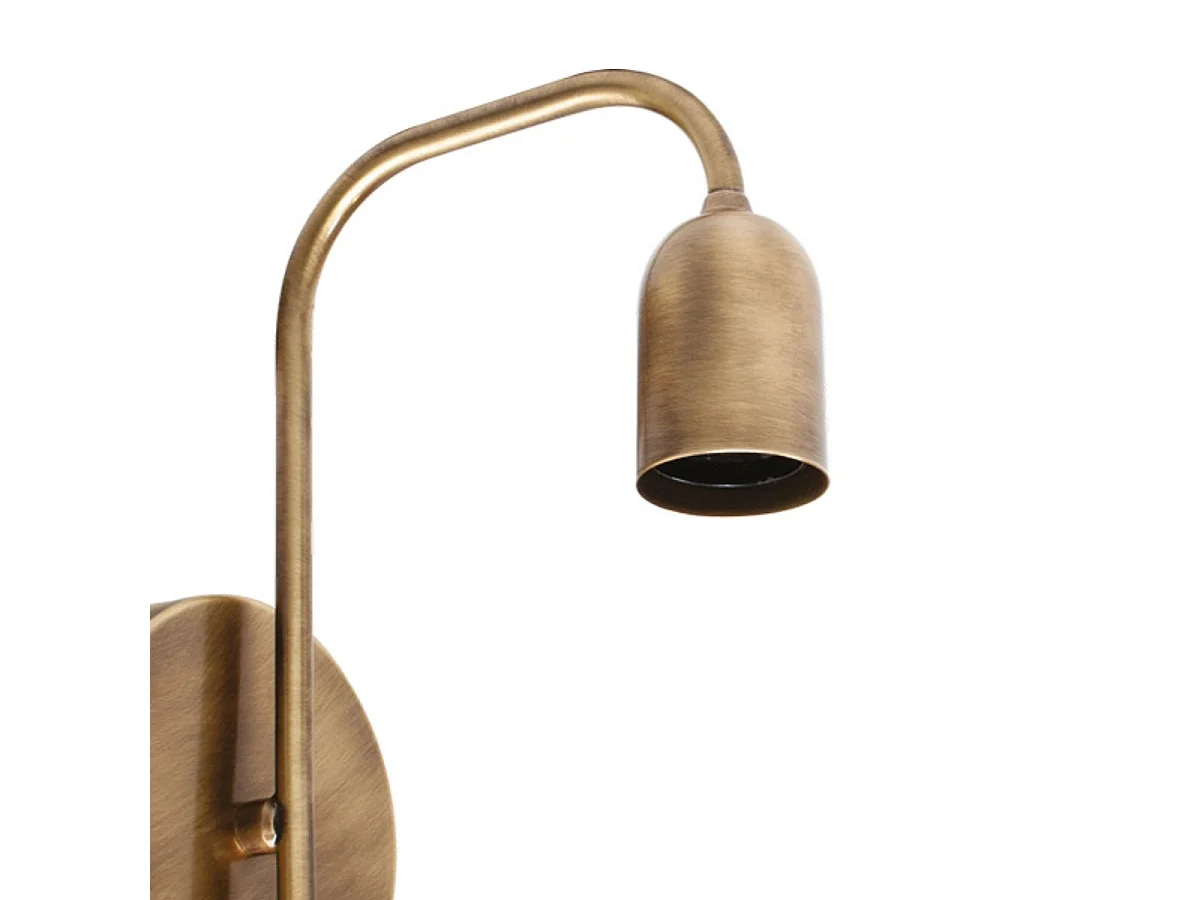 Aplique Space Lumit 60W latón marrón oscuro 24x12x19 cm