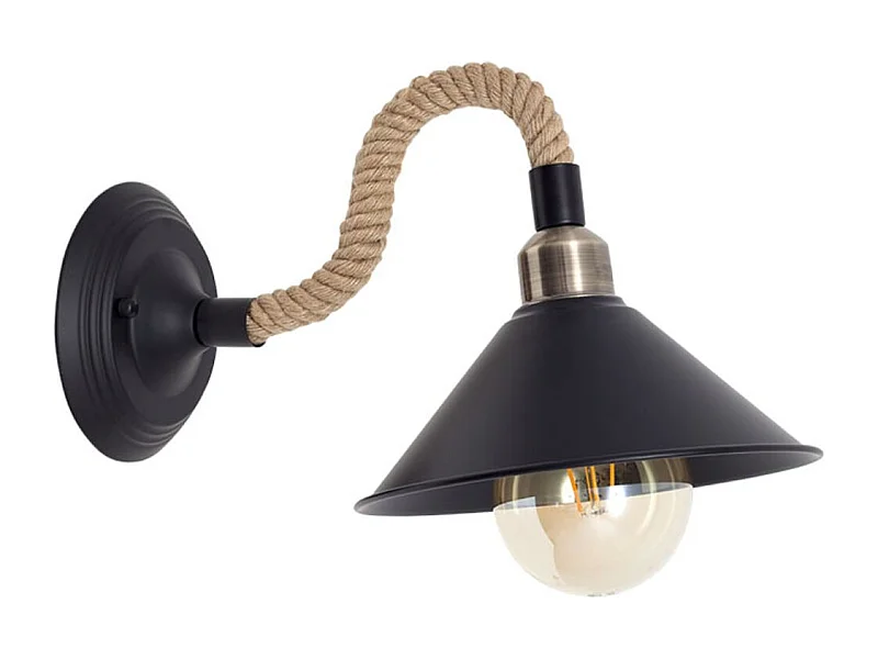 Aplique Soga Lumit 40W marrón 23x22x35 cm