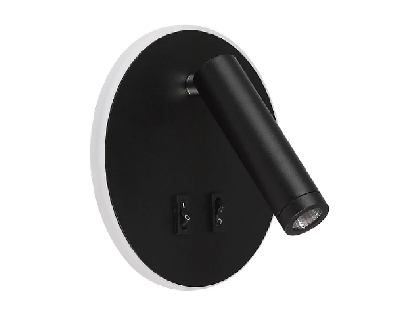 Aplique Mondrian Lumit 11W luz LED 657lm negro Ø14 cm