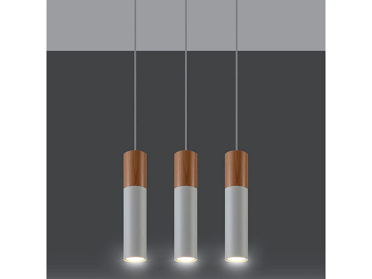 Lámpara de techo Pablo 3 blanco 90x45x6 cm