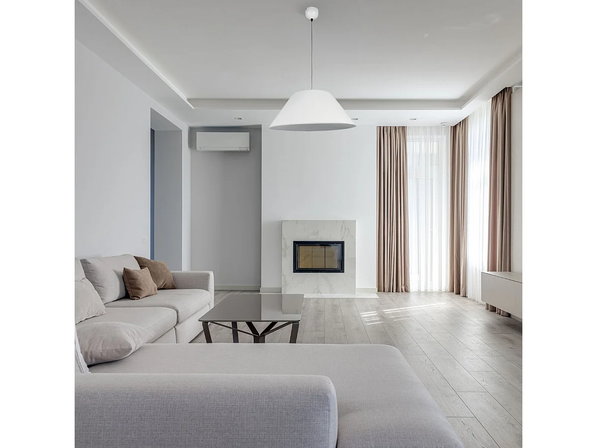 Lámpara de techo Natália Lumit 40W altura regulable blanco Ø50 cm