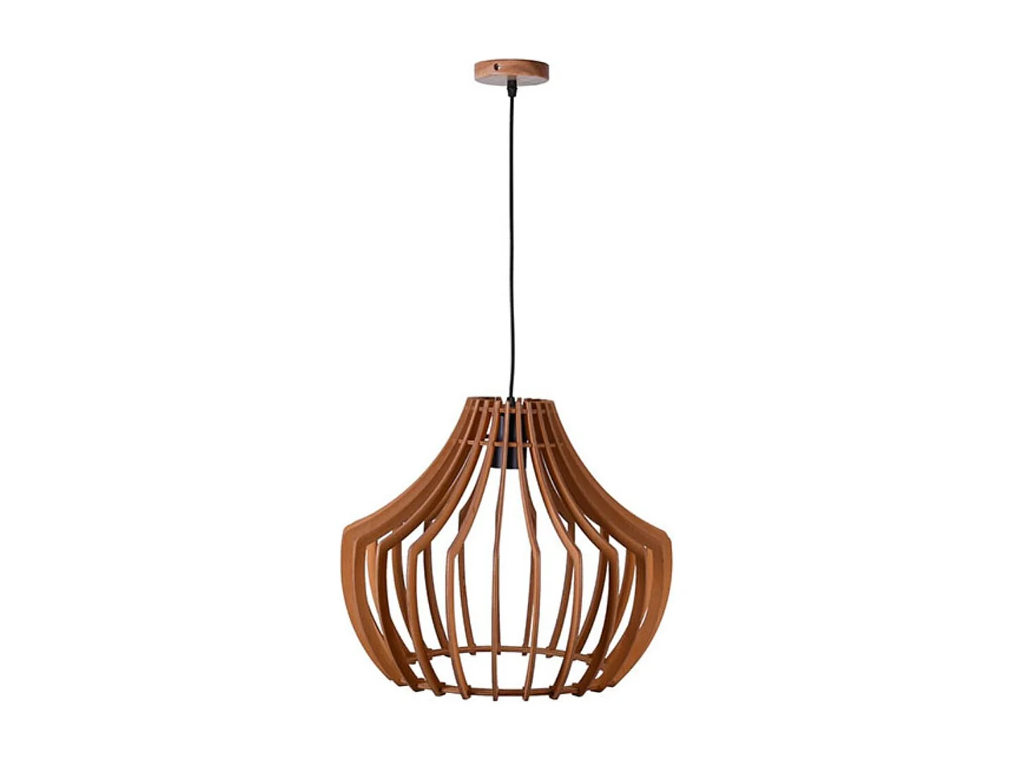 Lámpara de techo Bali Bel Air 40W altura regulable madera Ø35 cm